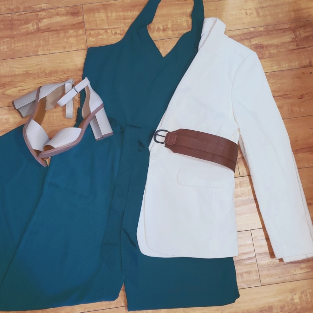 The Limited Halter jumpsuit with satin sash
